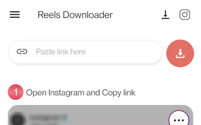 Reels Downloader android App screenshot 0